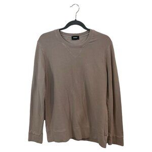 Monrow Men’s Classic Gray Supersoft Pullover Crew Neck Sweatshirt Sweater Size M